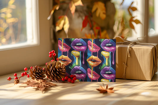Colorful Kiss Greeting Cards Set | Unique Art Cards for Every Occasion, Birthday, Valentine's, Love Notes, Cheerful Greetings