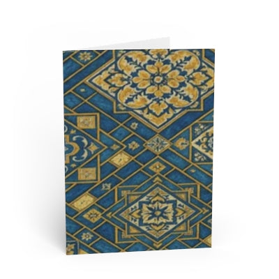 Elegant Moroccan Tile Greeting Cards | Unique Design for All Occasions, Holiday Cards, Birthday Wishes, Thank You Notes