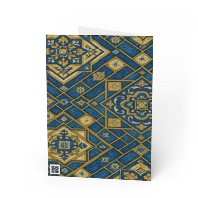 Elegant Moroccan Tile Greeting Cards | Unique Design for All Occasions, Holiday Cards, Birthday Wishes, Thank You Notes