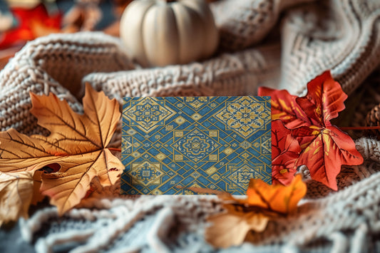 Elegant Moroccan Tile Greeting Cards | Unique Design for All Occasions, Holiday Cards, Birthday Wishes, Thank You Notes