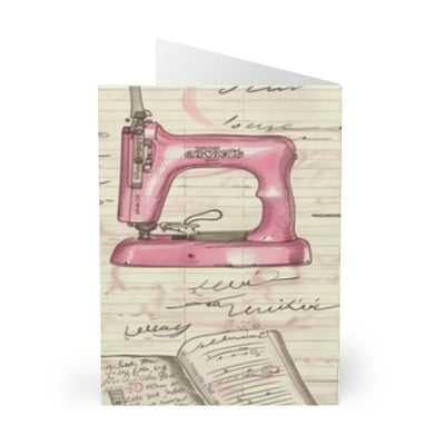 Charming Crafting Greeting Cards (5 Pack) - Perfect for Sewists, Handmade Gifts, Scrapbooking, and Special Occasions