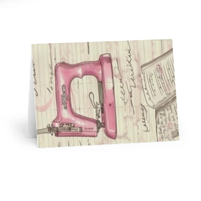 Charming Crafting Greeting Cards (5 Pack) - Perfect for Sewists, Handmade Gifts, Scrapbooking, and Special Occasions
