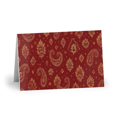 Elegant Paisley Greeting Cards, 1 or 10-Pc Set for All Occasions, Floral Design, Perfect for Birthdays, Thank You, Holidays