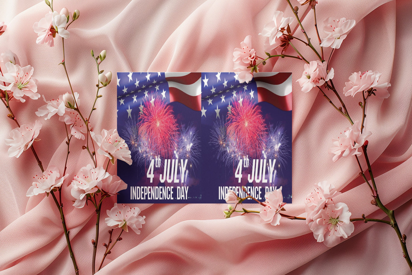 Patriotic Greeting Cards for Independence Day Celebration, 4th of July Cards, Fireworks Theme, USA Holiday Cards, Festive Note Cards