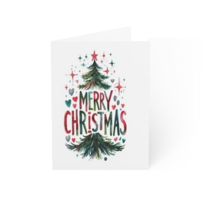 Merry Christmas Greeting Cards, Holiday Cards Set, Festive Card Collection, Eco-Friendly Christmas Greetings, Seasonal Card Pack