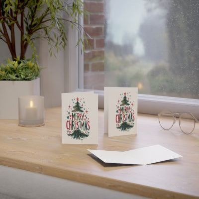 Merry Christmas Greeting Cards, Holiday Cards Set, Festive Card Collection, Eco-Friendly Christmas Greetings, Seasonal Card Pack