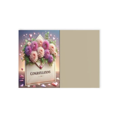 Holiday Cards - Floral Congratulations Greeting Cards, Perfect for Weddings, Birthdays, Anniversaries, Celebrations, Special Events