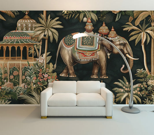 Exotic Elephant Art Print, Home Décor, Unique Wall Decoration, Gift for Animal Lovers, Bohemian Art, Elephant Lover's Gift