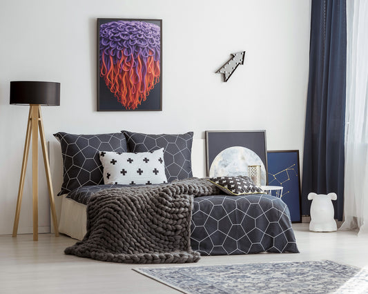 Artistic Framed Prints, Abstract Wall Decor, Home Office Art, Unique Gift Ideas, Colorful Interior Design