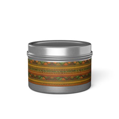 Boho Tin Candles - Eco-Friendly Aromatherapy, Home Decor, Gift for Her, Relaxation, Cozy Atmosphere, Bohemian Style