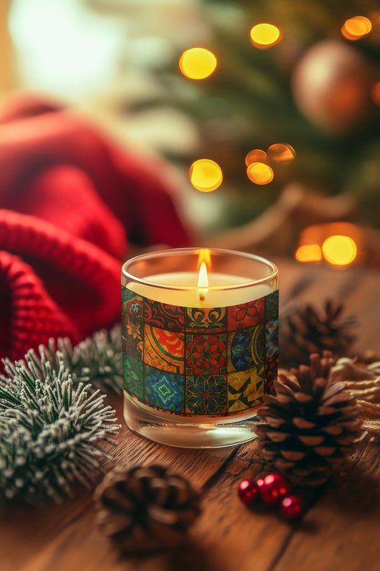 Vibrant Decorative Scented Candle - Perfect Gift for Home, Aromatherapy, Relaxation, Holidays, Celebrations, Home Decor
