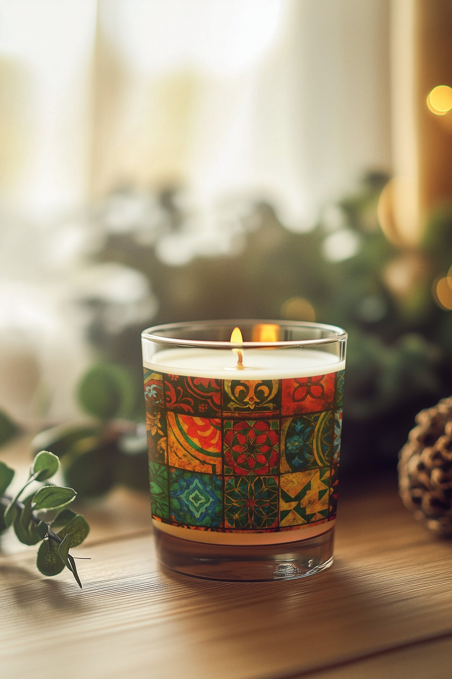 Vibrant Decorative Scented Candle - Perfect Gift for Home, Aromatherapy, Relaxation, Holidays, Celebrations, Home Decor