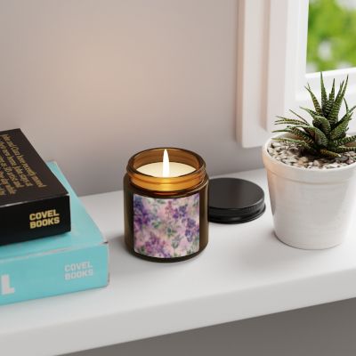 Floral Scented Soy Candle | Eco-Friendly Home Decor, Aromatherapy Gift, Relaxation, Spa Essentials, Holiday Celebration
