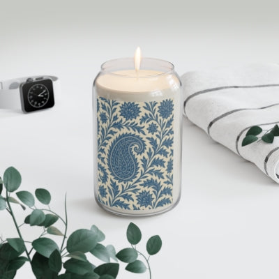 Elegant Floral Scented Candle | Boho Home Decor, Eco-Friendly Gift, Relaxation, Aromatherapy, Vintage Style Candle