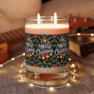 Christmas Scented Candle - Merry Christmas Decor, Winter Holidays Gift, Cozy Home Fragrance, Festive Candle Set, Holiday Home Decor