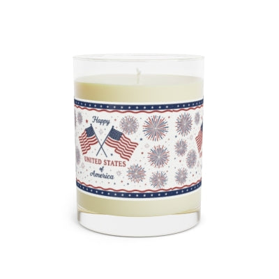Patriotic Scented Candle, Independence Day Decor, USA Home Fragrance, 4th of July Gift, Celebration Candle