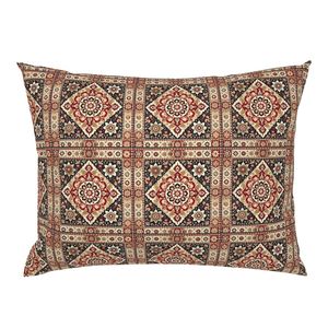Persian Mosaic Medallion - Red Black Cream Pattern