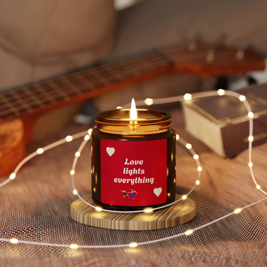 Scented Love Soy Candle, Romantic Gift, Home Decor, Valentine's Day, Aromatherapy