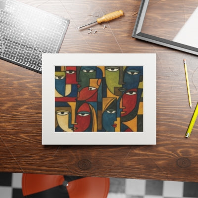 Vibrant Abstract Fine Art Prints (Passepartout Framed), Colorful Wall Decor, Home Art, Gift Ideas, Modern Art Collection, Gallery Wall