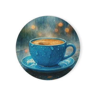Cozy Coffee Cork Back Coaster | Rustic Drinkware, Home Decor, Kitchen, Coffee Lover Gift, Relaxing Vibes, Housewarming Gift