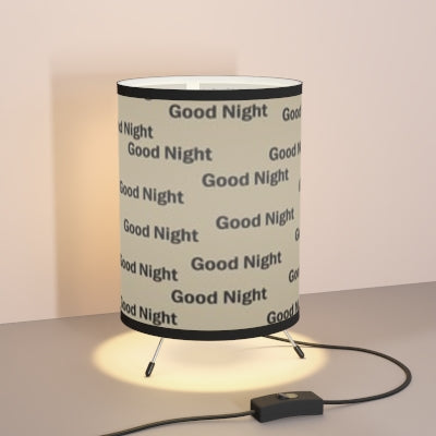 Chic Tripod Lamp, Modern Home Decor, Good Night Shade, Nightstand Lighting, Bedroom Accessory, Cozy Vibes, Gift Idea