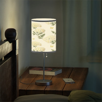 Floral Table Lamp, Elegant Lighting, Bedroom Decor, Home Accessories, Butterfly Design, Unique Gift for Her