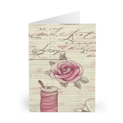 Charming Crafting Greeting Cards (5 Pack) - Perfect for Sewists, Handmade Gifts, Scrapbooking, and Special Occasions