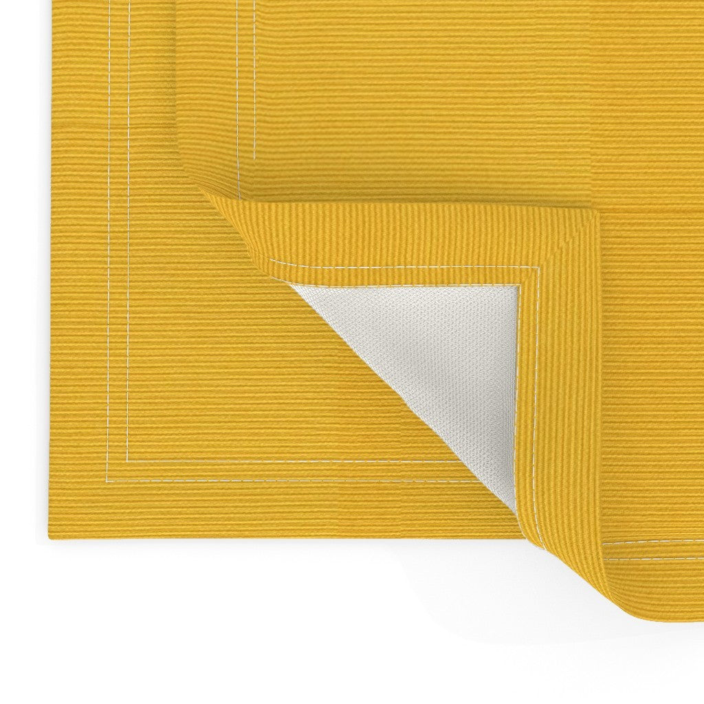 Placemat in Textured fabric -Mustard Gold