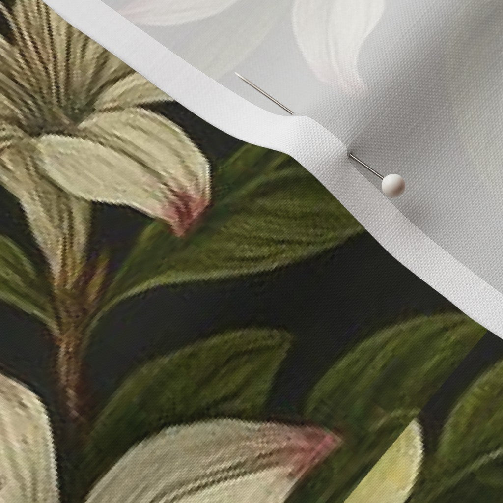 Fabric in Nocturnal Lilies - Dark Botanical Elegance-01