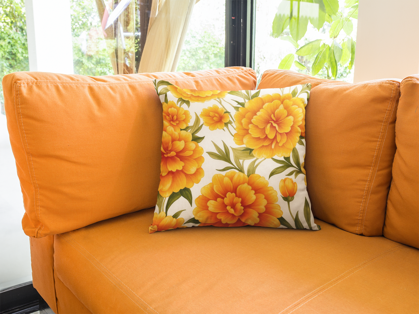 Vibrant Floral Pillowcase, Decorative Floral Cushion Cover, Bohemian Home Decor, Gift for Her, Spring Decor