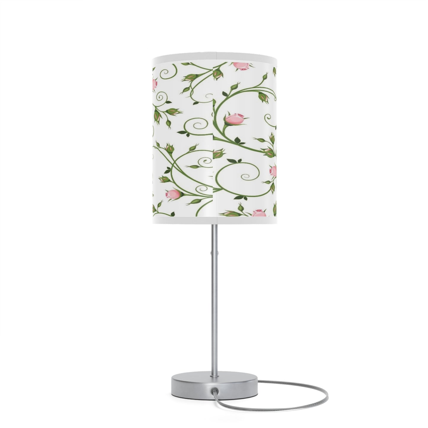 Floral Table Lamp, Elegant Bedroom Decor, Nightstand Light, Home Lighting, Gift for Her, Modern Home Accent