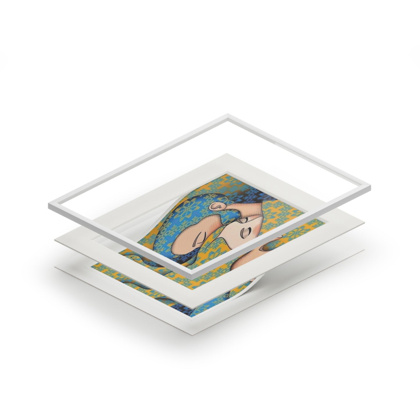Romantic Fine Art Print, Colorful Framed Wall Art, Cozy Home Decor, Heartwarming Gift, Anniversary Celebration