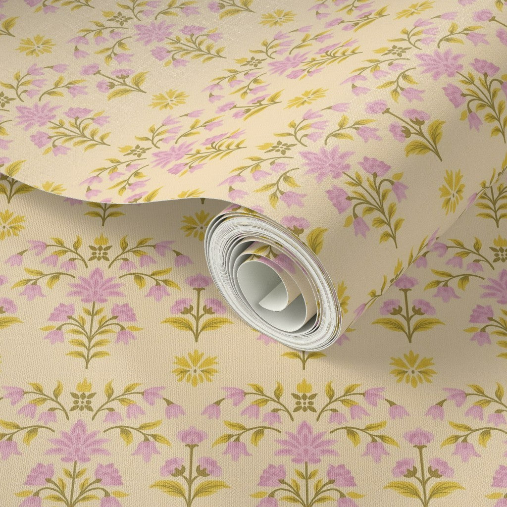 Vintage Lavender Garden – Soft Floral Repeat Pattern for Fabric & Wallpaper