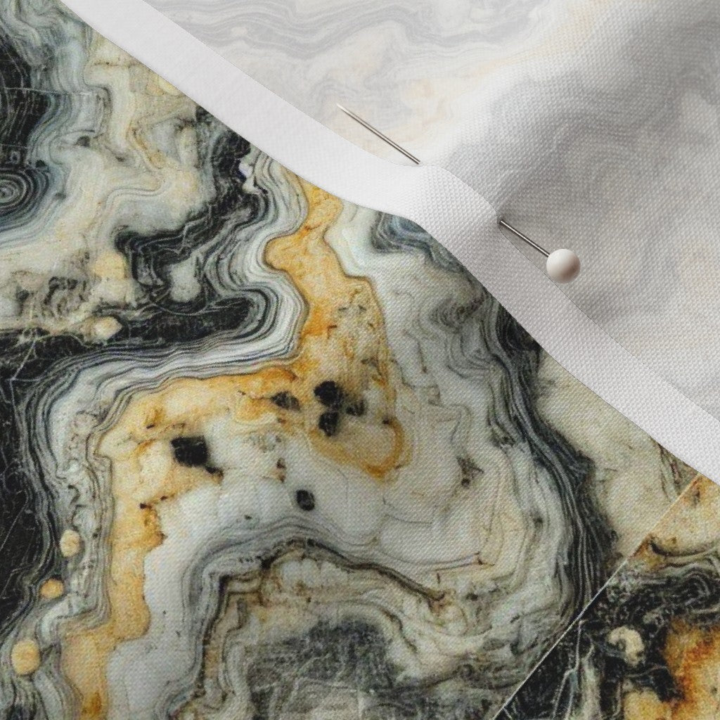 Fabric in Golden Veins Marble Texture