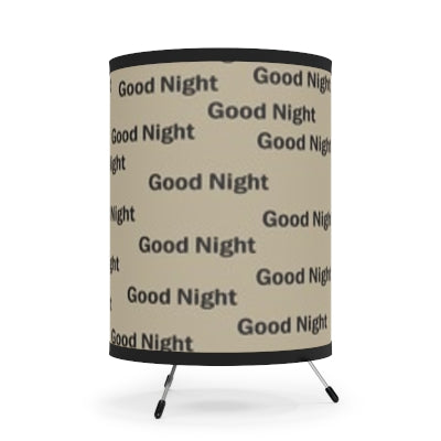 Chic Tripod Lamp, Modern Home Decor, Good Night Shade, Nightstand Lighting, Bedroom Accessory, Cozy Vibes, Gift Idea