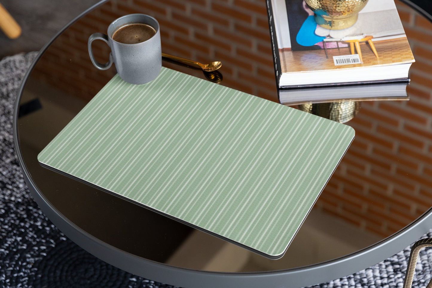 Chic Seafoam Green Placemat - Stylish Table Decor, Dining Essentials, Eco-Friendly Kitchenware, Gift for Hosts, Holiday Table Setting
