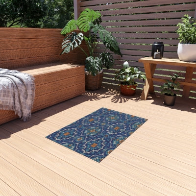 Stylish Outdoor Rug for Patios, Porch, and Garden | Boho Decor, Weather-Resistant, Festival Ready, Comfortable