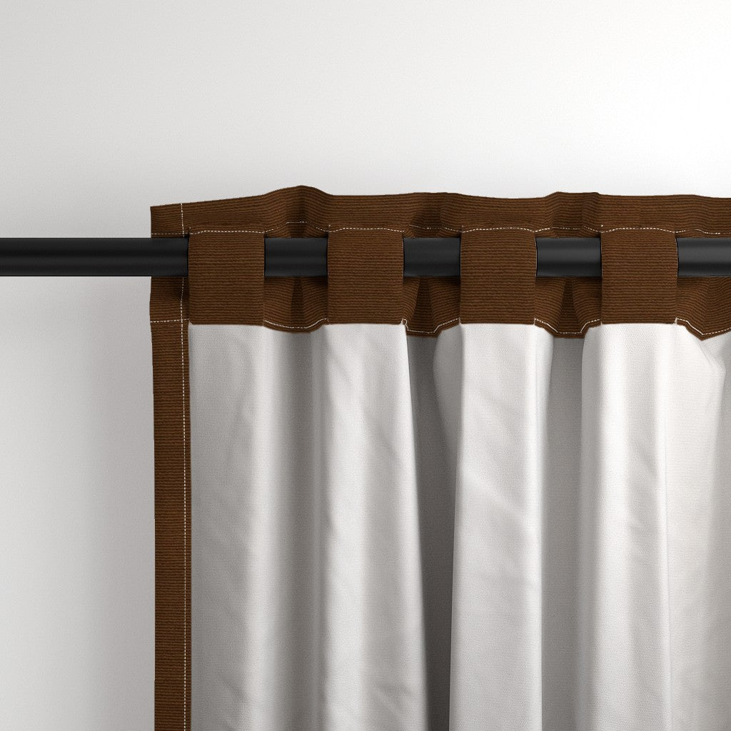 Curtain in Textured fabric -Brown