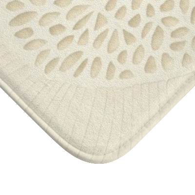 Elegant Floral Bath Mat for Spa Vibe, Soft Non-Slip Bathroom Decor, Gift for Home, Mother's Day, Housewarming, Relaxation Essentials