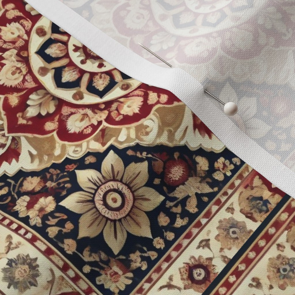 Persian Mosaic Medallion - Red Black Cream Pattern
