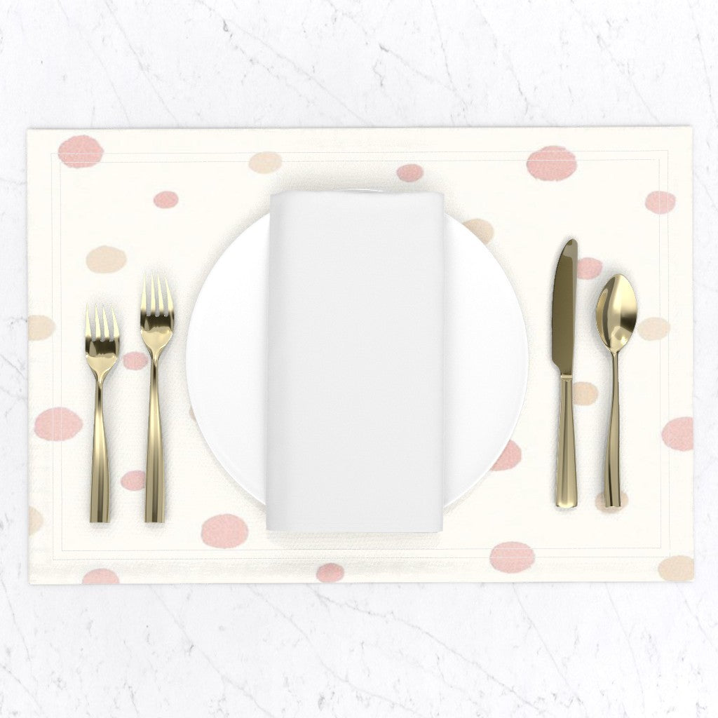 Placemat in Soft Sprinkle - dots - Minimal Pastel Pattern