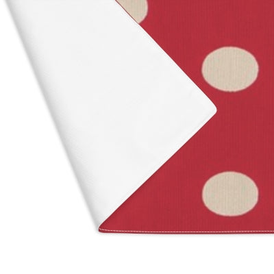 Charming Polka Dot Placemat, Kitchen Decor, Dining Table Accessory, Home Gift, Festive Tableware