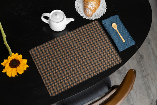 Rustic Plaid Placemat for Dining, Table Decor, Kitchen Table Accessories, Home Gatherings, Fall Dinner Parties, Thanksgiving Tablesetting