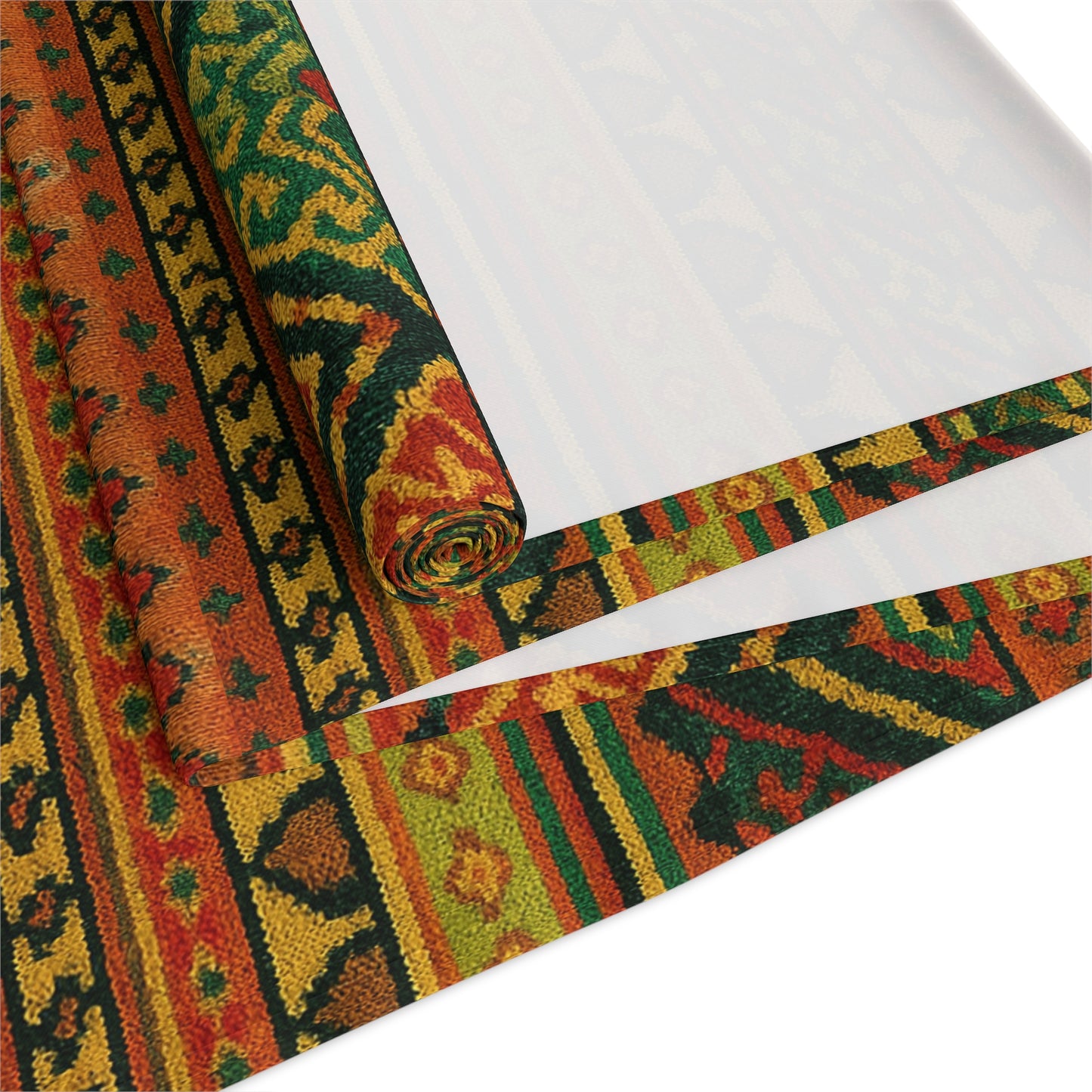Bohemian Table Runner | Tribal Pattern Cotton Decor, Dining Table Piece, Rustic Home Accent, Boho Style Table Decor