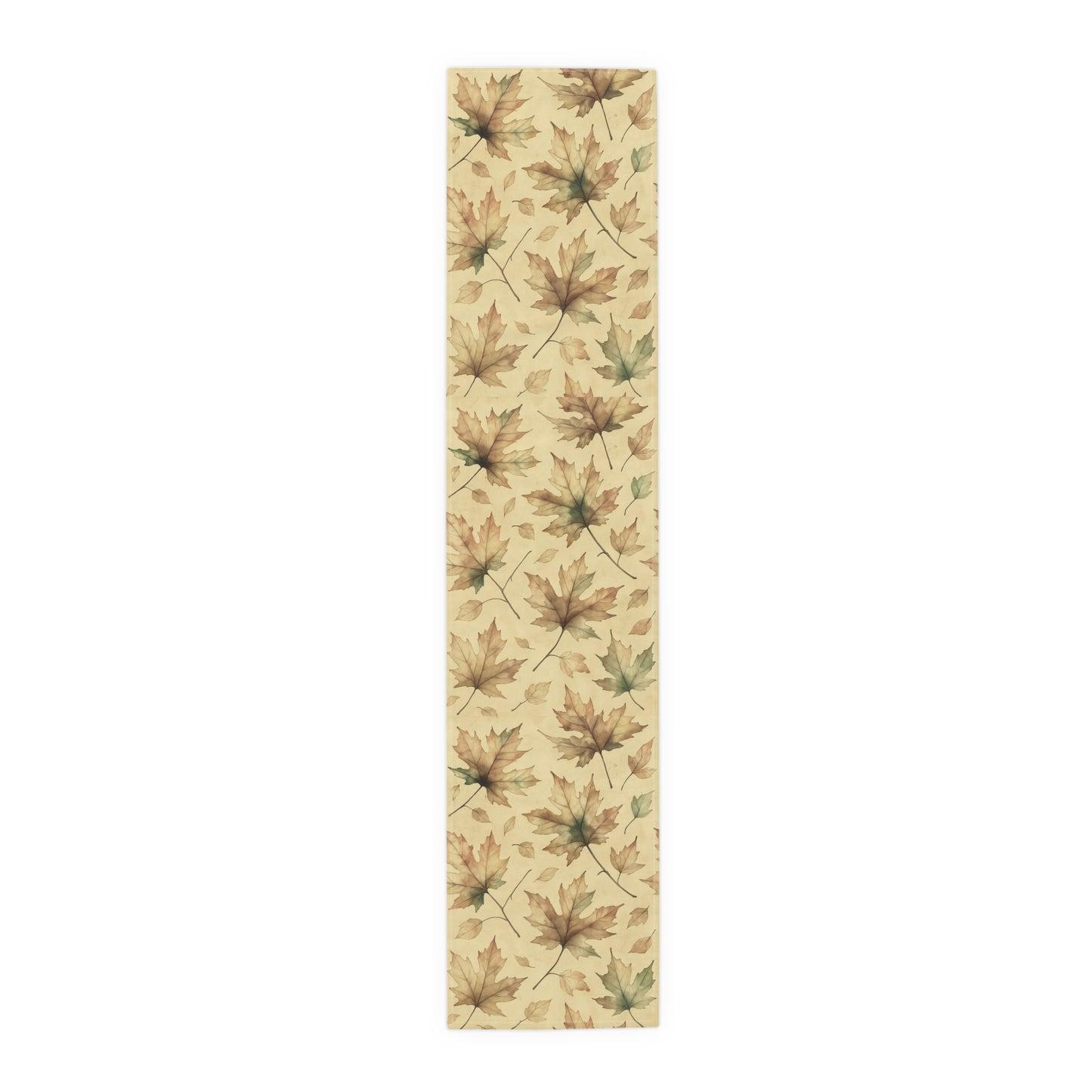 Autumn Leaves Table Runner, Fall Decor, Thanksgiving Table Accessory, Harvest Celebration Decoration, Cotton/Poly Dining Table Runner