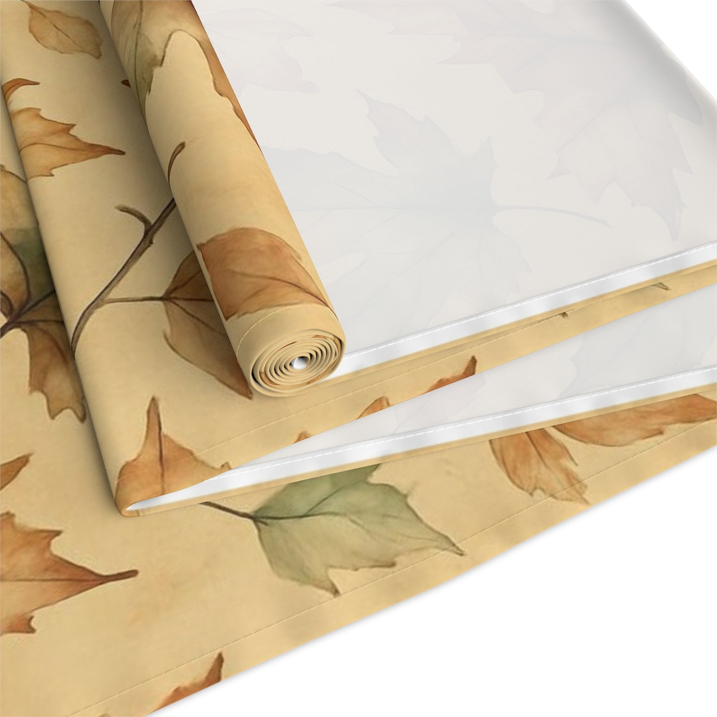 Autumn Leaves Table Runner, Fall Decor, Thanksgiving Table Accessory, Harvest Celebration Decoration, Cotton/Poly Dining Table Runner