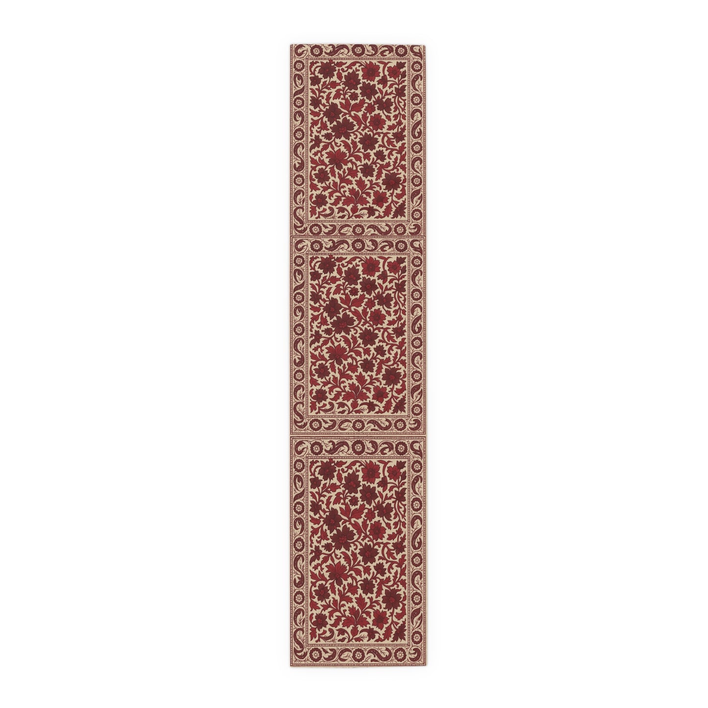 Elegant Floral Table Runner, Cotton & Poly Fabric, Perfect for Dining, Home Decor, Weddings, Parties, Holiday Celebrations
