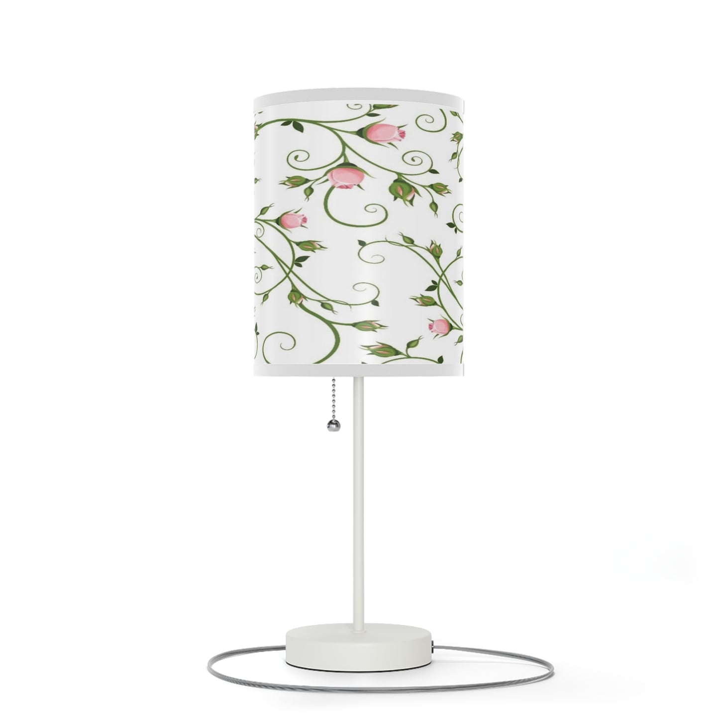 Floral Table Lamp, Elegant Bedroom Decor, Nightstand Light, Home Lighting, Gift for Her, Modern Home Accent