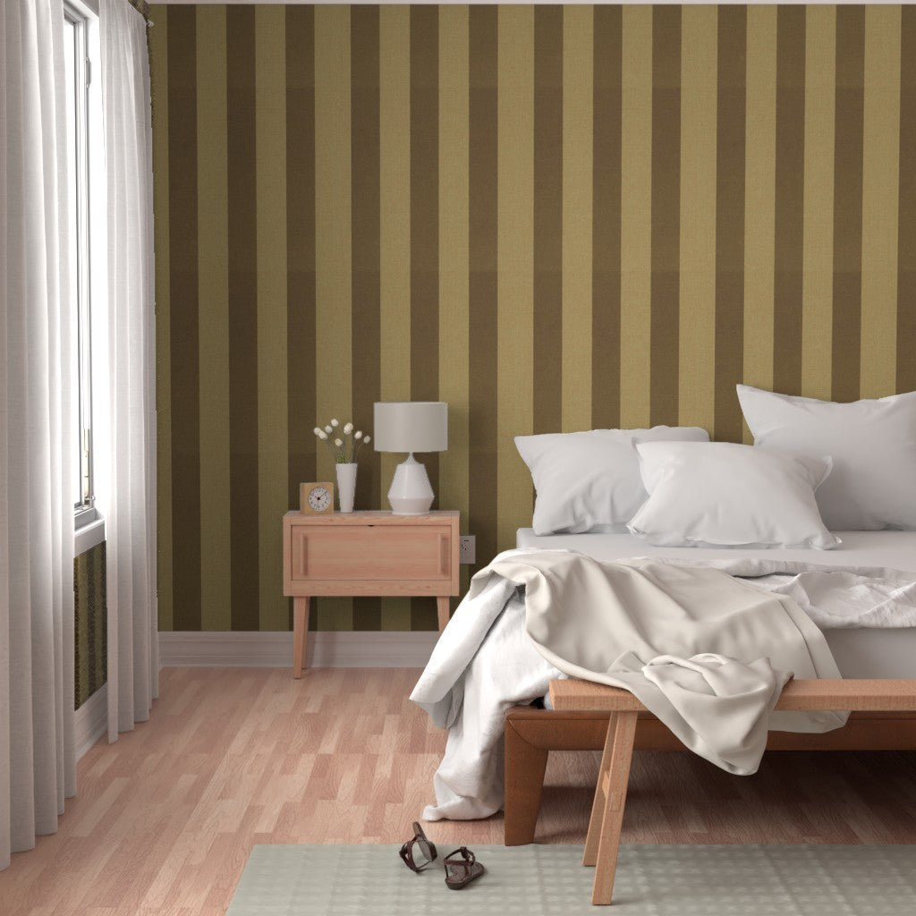 Beige & Brown Retro Stripe – Warm Vintage Vertical Lines