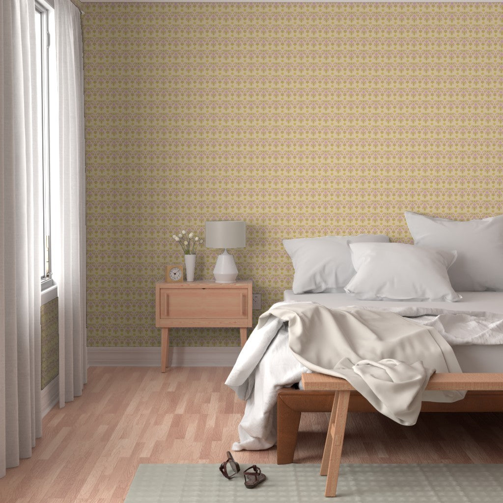 Vintage Lavender Garden – Soft Floral Repeat Pattern for Fabric & Wallpaper